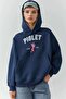 Oversize Printed Hooded Sweatshirt