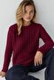Round Neck Thick Hair Knit Sweater