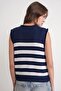 Mixray Striped Knitted Blouse - 6
