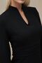 Stylish V Neck Long Sleeve Mini Dress - 6