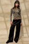 Patterned Crew Neck Ball - 4