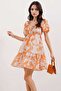 Bdart Square Neck with Belt Short Mini Dress - 3