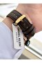 Leather Cord Calendar Dial 2 Year Warranty 3 Atm Resistant Male Wristwatch E14272-4 - 4