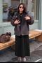 Black Crew Neck Basic Knitwear Women's Dress Mg2611 - 3
