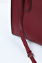 Women's Burgundy Hard Tote Shoulder and Hand Bag - 6