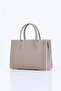 Women's Cream Hard Tote Shoulder and Hand Bag - 2