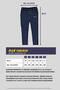 Black Men's Sweatpants with Labels, Back and Side Pockets, Regular Fit, Elastic Cuffs - 6