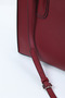 Women's Burgundy Hard Tote Hand and Shoulder Bag - 6