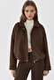 Soft Textured Suede Bomber Jacket - 2
