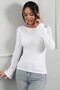Women's Long Spanish Sleeve Lycra Camisole Blouse - 3