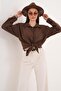 Women's Single Pocket Detailed Oversize Shirt 260192 - 265098 - 4