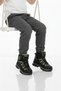 Black Gray Fleece Non-Slip Unisex Children's Outdoor Boots 2301 F