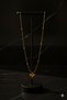 Gold Color Tarnish-Resistant Stainless Steel Heart Necklace with Ball Chain - 4