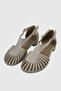 Emma Beige Suede Stone Detail Buckle Sandals - 6