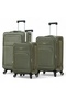 Soft Material 3PCS Set(20/24/28 Inch) Luggage Lightweight, Secured Lock, 4Spinner Wheels, Expandable