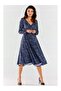 Sukienka A466 - Navy pattern - M - 4