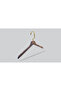 Wooden (Lama Gold Hook) Clothes, Blouse, Shirt Hangers 8 Pieces - 2