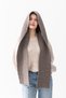 Hooded Thick Scarf Balaclava for Women — Knitwear Hooded Shawl |   Soft Textured Winter Accessory - 4