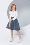 Girl's Pleated Collar Ecru Blouse - New Season - 4