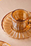 Muhabbet Amber 6-Pack Glass Coffee Cup 100 ml - 5