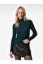 High Collar Long Sleeve Knitwear Sweater - 2
