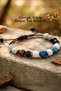 Fit Denge Unisex Natural Stone Bracelet Apatite, Aventurine, Howlite, Tiger's Eye, Obsidian, Moonstone 8 mm