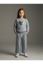 Girl's Ribbon Embroidered Top and Bottom Set - 2