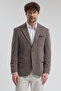 Savue Men's Brown Cotton Blended Lycra Stretch Fabric Sports Blazer Jacket