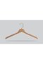 Wooden (Gold Lama Hook) Clothes, Blouse, Shirt Hangers Natural Color 48 Pieces - 2