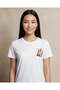 Womenâ€™s White Printed Interlock T-Shirt - 2