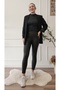 Pens Detailed Leather Leggings