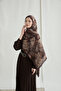 Monaco Kraş Shawl - Brown