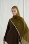 Dama Muslin Shawl - Oil Green - 3