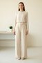 Velcro Trousers with Pockets - Beige - 2
