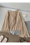 Women's Front Two-Point Tie-Detail Bell Sleeve Crinkled Blouse - 3