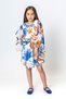 Girl's Floral Patterned Wide Sleeve Mango Dress-New Season - 7