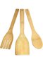 Wooden Kitchen Spoons – Bamboo Set of 3, Non-Scratch & Non-Stick - 2