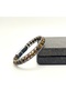 Certified Tiger's Eye 6mm Natural Stone Bracelet Steel Wire Steel Lock - 7