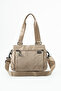Sanmorris 5-Compartment Parachute Fabric Adjustable Cross Strap Hand and Shoulder Bag