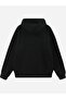 Sevgili Kombini Printed Hooded Oversize Black/Grey Sweatshirt (Couple) - 2