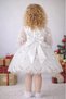 Girls' Long Sleeve 3D Floral Vintage Bow Special Occasion Birthday Dress – Princess Model - 2