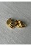 Gold Burg Earrings - 4