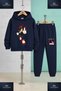 Children's Unisex Sonc Black Pointer 3Lu Hooded Tracksuit Set - 4