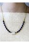 Natural Stone Lapis Hematite Natural Stone Women's Natural Stone Necklace Euk52Lhs - 2