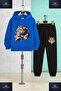 Children's Unisex Tiger Front Attack 3-Piece Hooded Tracksuit Set - 3