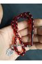 Burgundy Color Powder Amber Quality Stylish 33-Piece Prayer Beads - 2