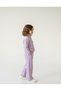 Premium Girls' Lilac Top and Bottom Cotton Soft Zipper Pocket Tracksuit Set 3-8 Years - 3