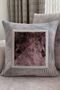 Design Throw Pillow Cover 40 X 40 Limited Edition Petrol Blue / Grey / Brown Special Edition