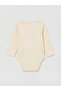 Beige Printed Baby Boy Snap-On Bodysuit and Sweatpants - 4