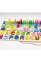 Montessori Wooden Educational Toy, 6-in-1 Logarithmic Game Board with Magnets - 5